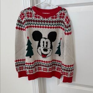 H&M Red and White Mickey Mouse Sweater